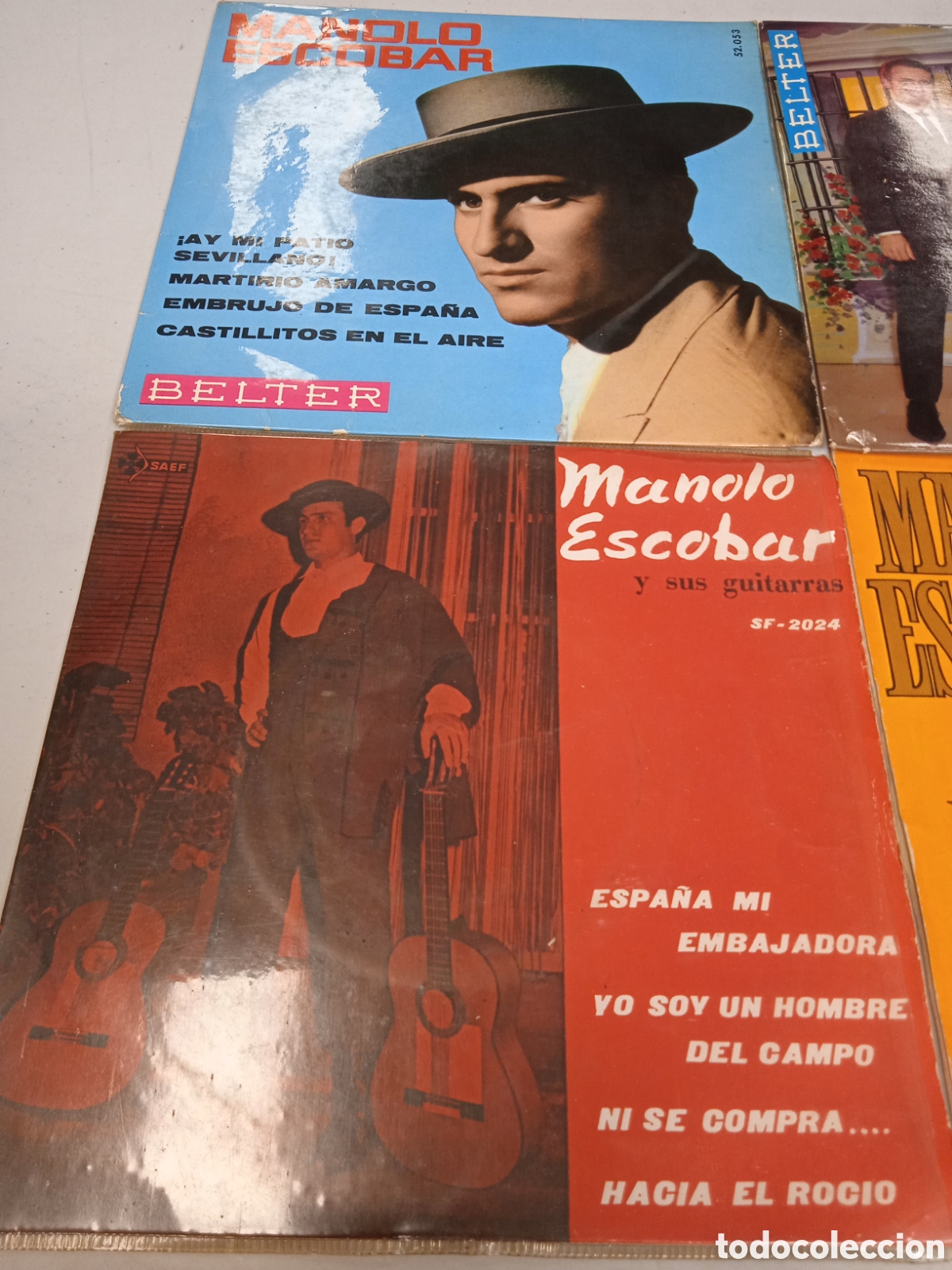 Discos de vinilo: Manolo Escobar 4 singles - Foto 1