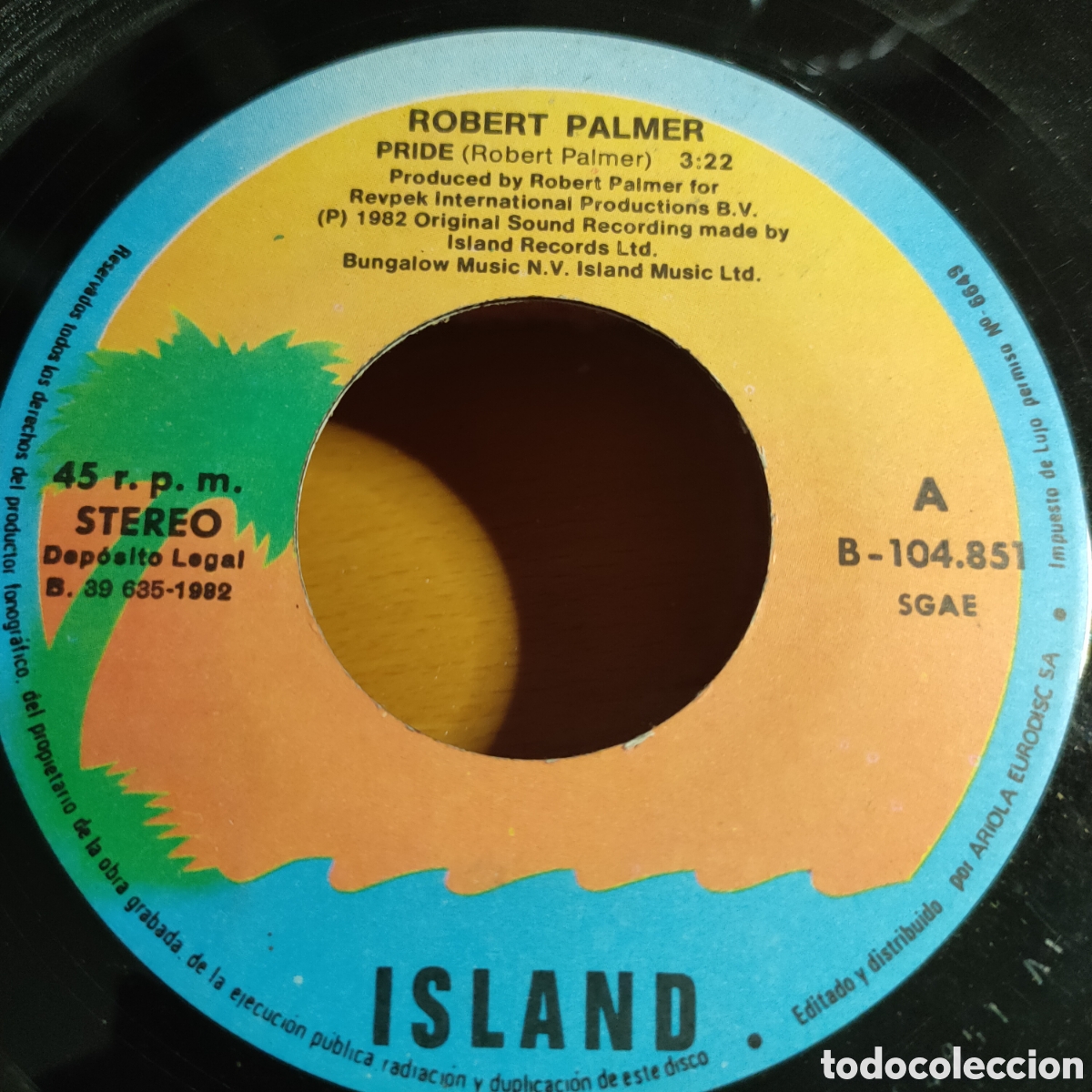 Discos de vinilo: Robert Palmer &ndash; Pride . 1983 original Spain disco 7&rdquo; vinilo - Foto 1