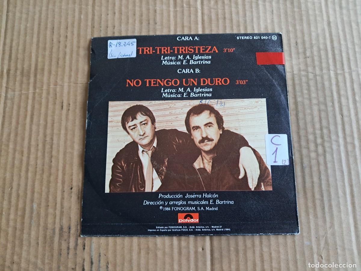 Discos de vinilo: BARRA LIBRE - TRI TRI TRISTEZA SINGLE 1984 - Foto 3