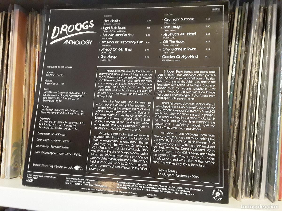 Discos de vinilo: Droogs &lrm;&ndash; Anthology - lp edic. uk 1987 - Foto 2