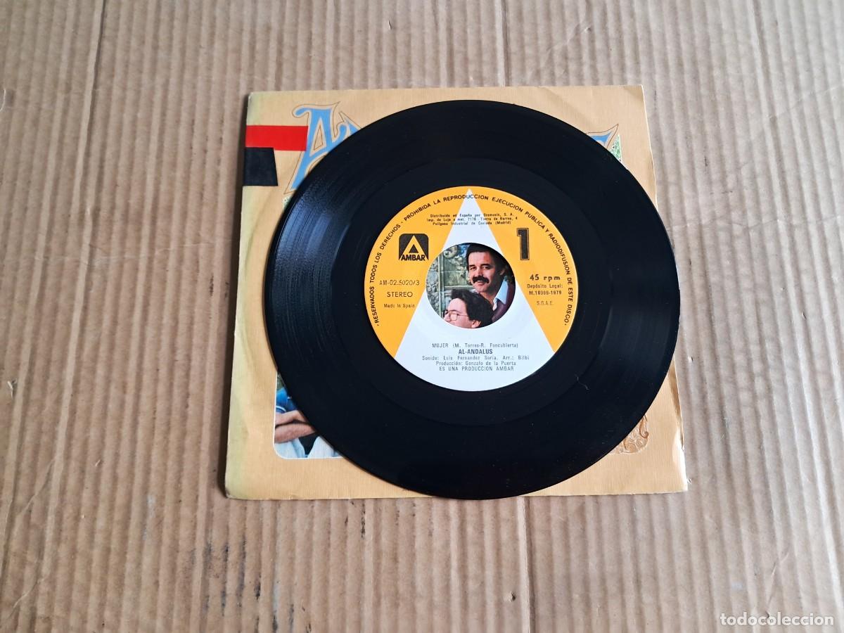 Discos de vinilo: AL ANDALUS - MUJER SINGLE 1979 - Foto 2