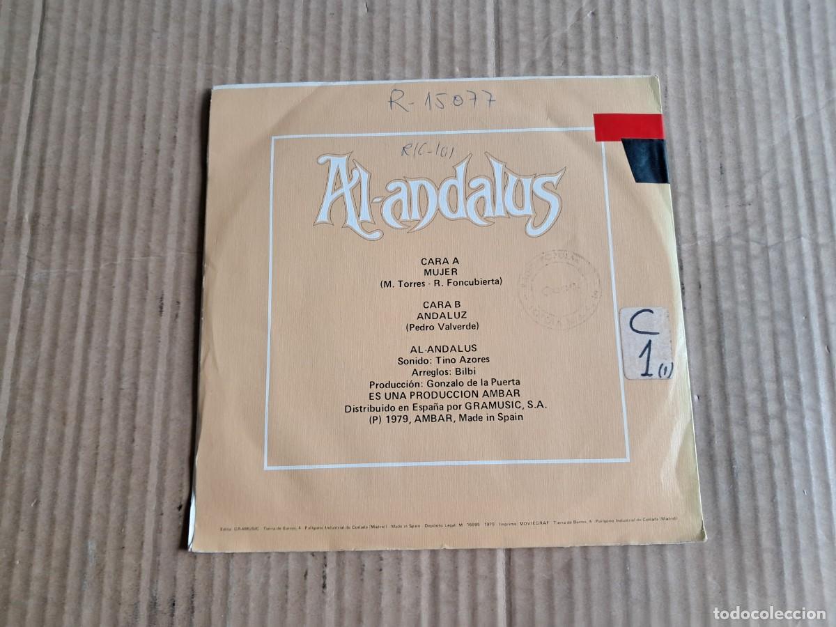 Discos de vinilo: AL ANDALUS - MUJER SINGLE 1979 - Foto 3