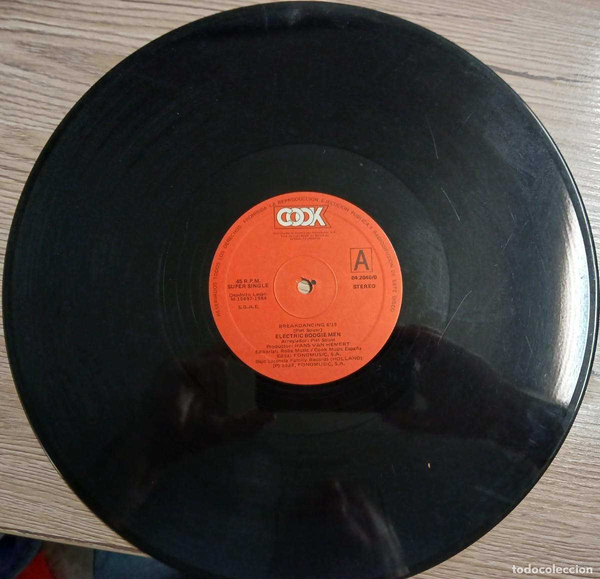 Discos de vinilo: Disco vinilo Super Single ELECTRIC BOOGIE MEN (sin funda) - Foto 1