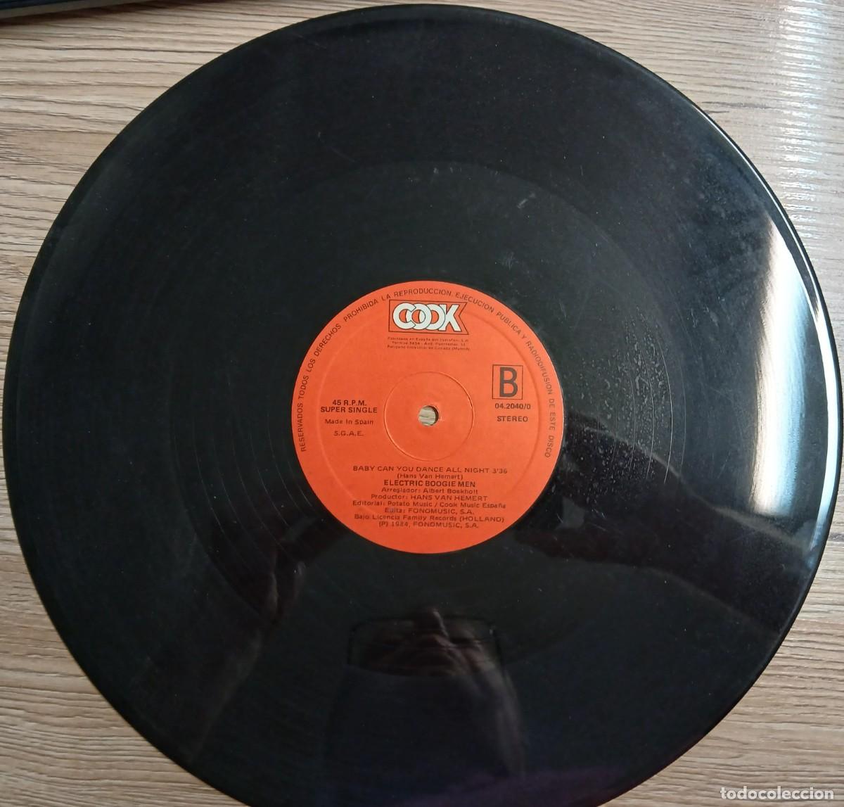 Discos de vinilo: Disco vinilo Super Single ELECTRIC BOOGIE MEN (sin funda) - Foto 2
