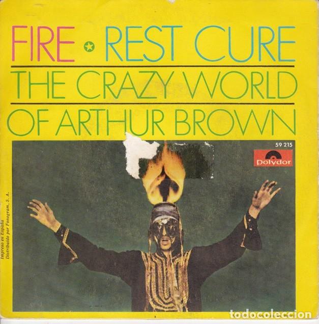 Discos de vinilo: Arthur Brown &ndash; Fire; Rest cure &ndash; POLYDOR 59 215 &ndash; 1968 - Foto 2