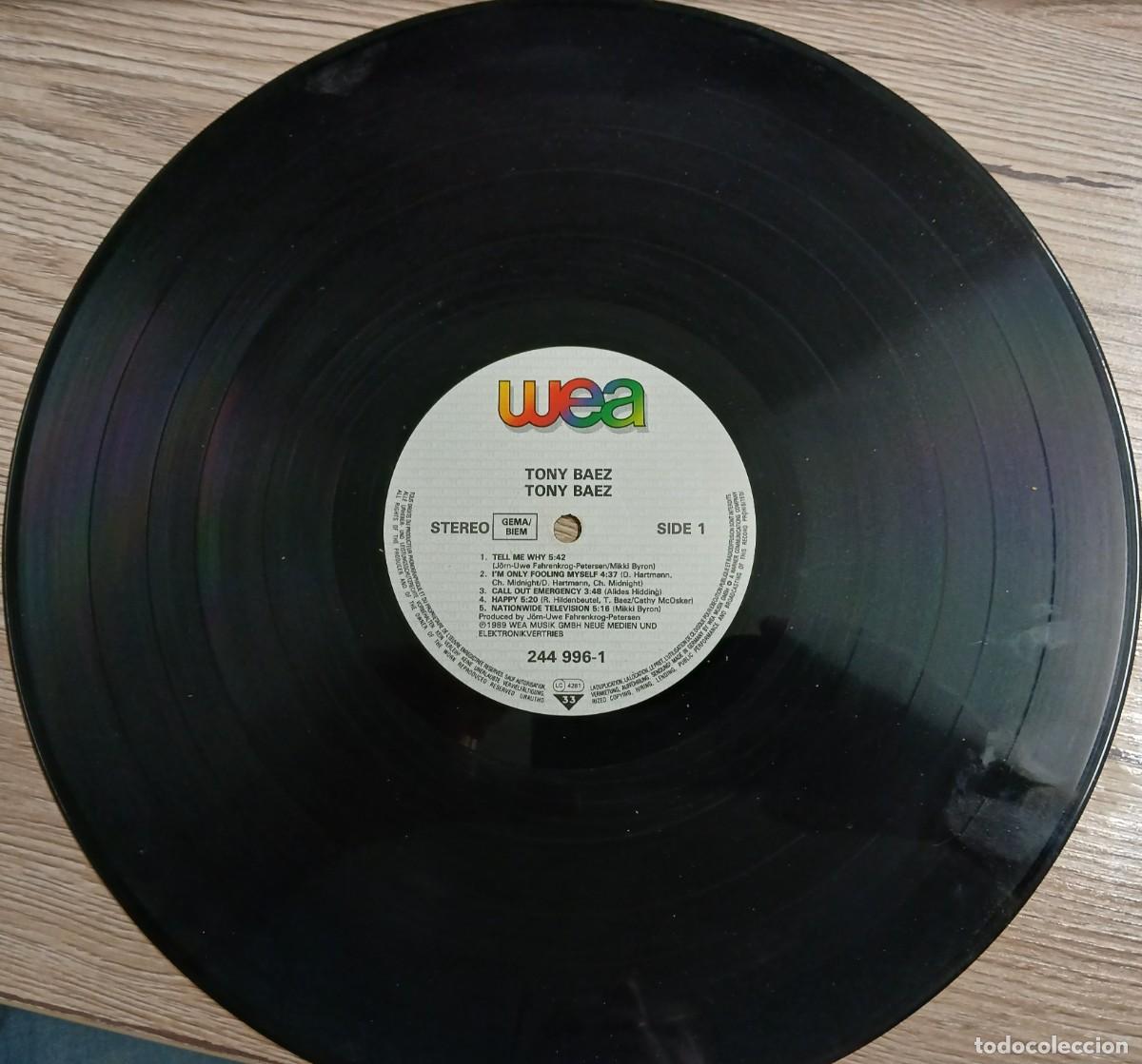Discos de vinilo: Disco vinilo LP TONY BAEZ (Sin funda) - Foto 1