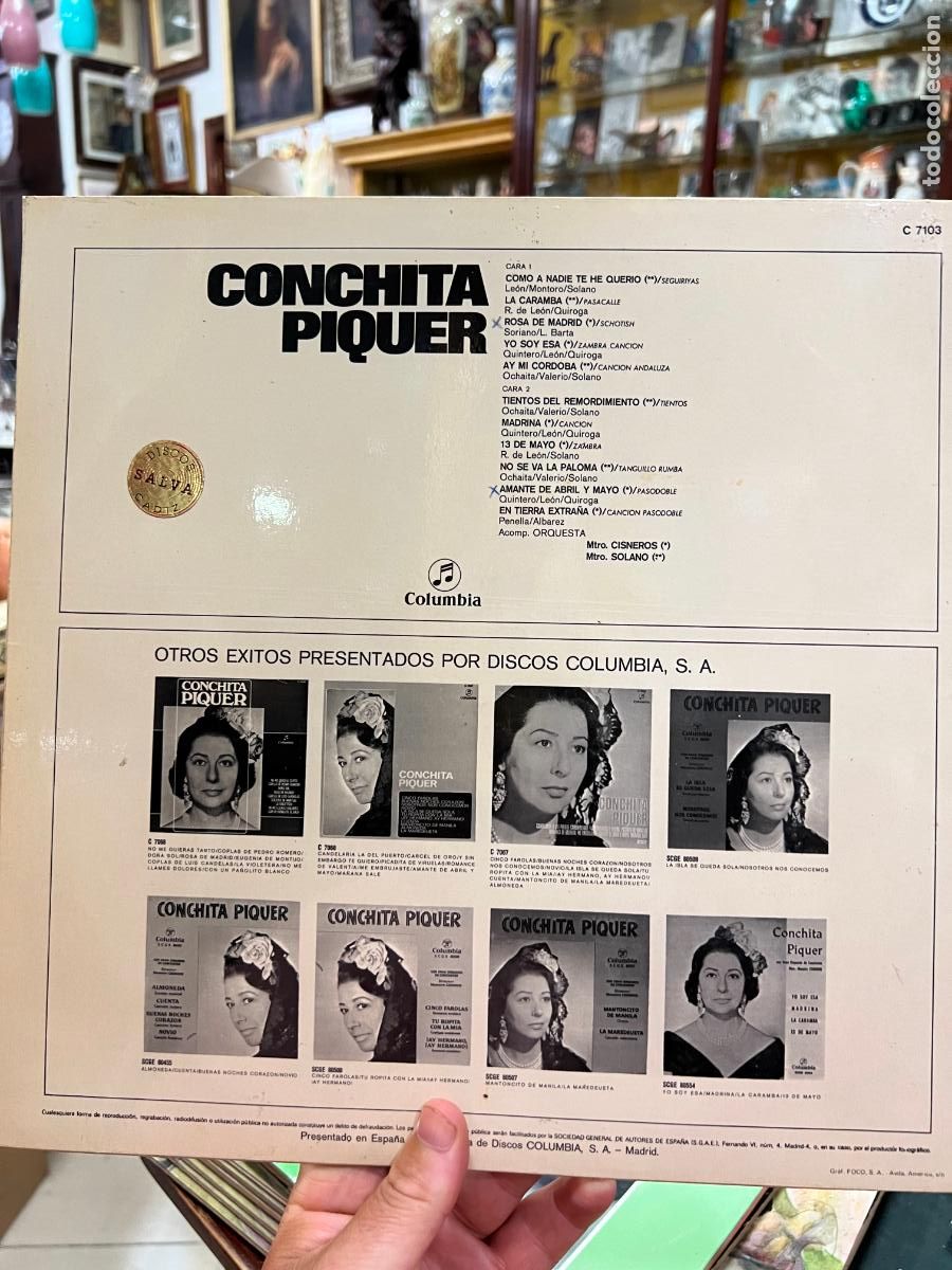 Discos de vinilo: LP CONCHITA PIQUER - - Foto 2
