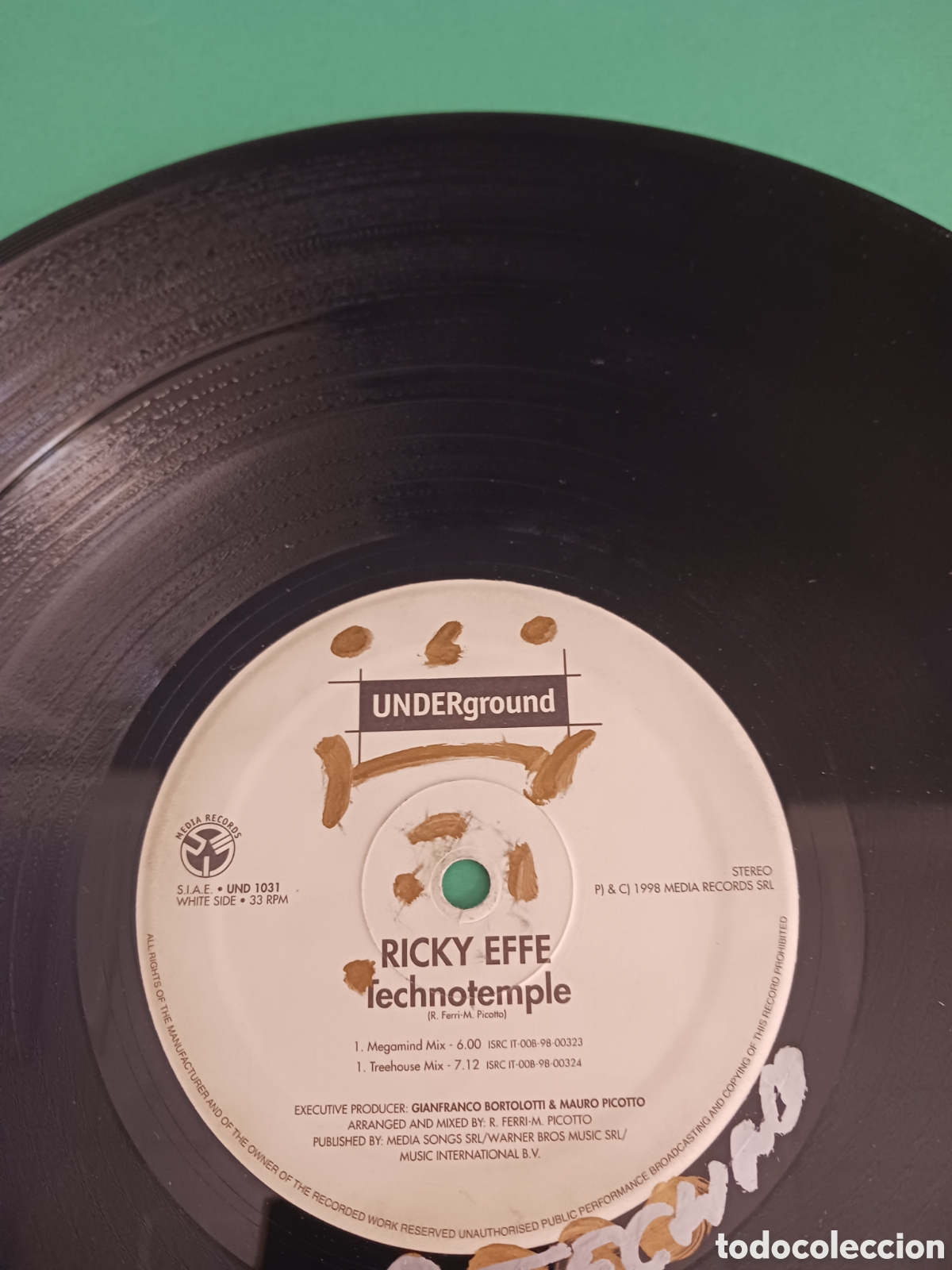 Discos de vinilo: Vinilo Ricky Effe. Technotemple. - Foto 2