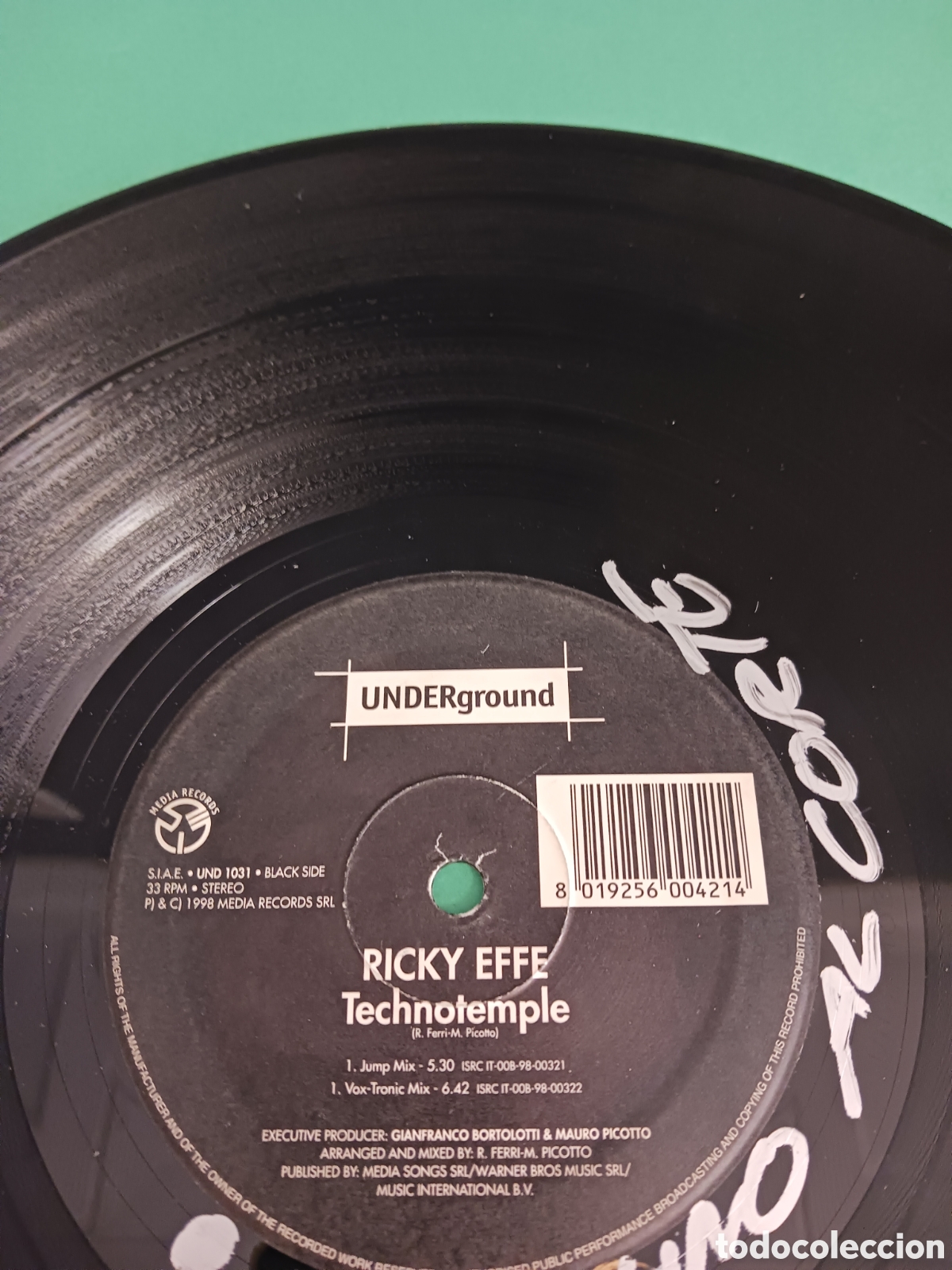 Discos de vinilo: Vinilo Ricky Effe. Technotemple. - Foto 3