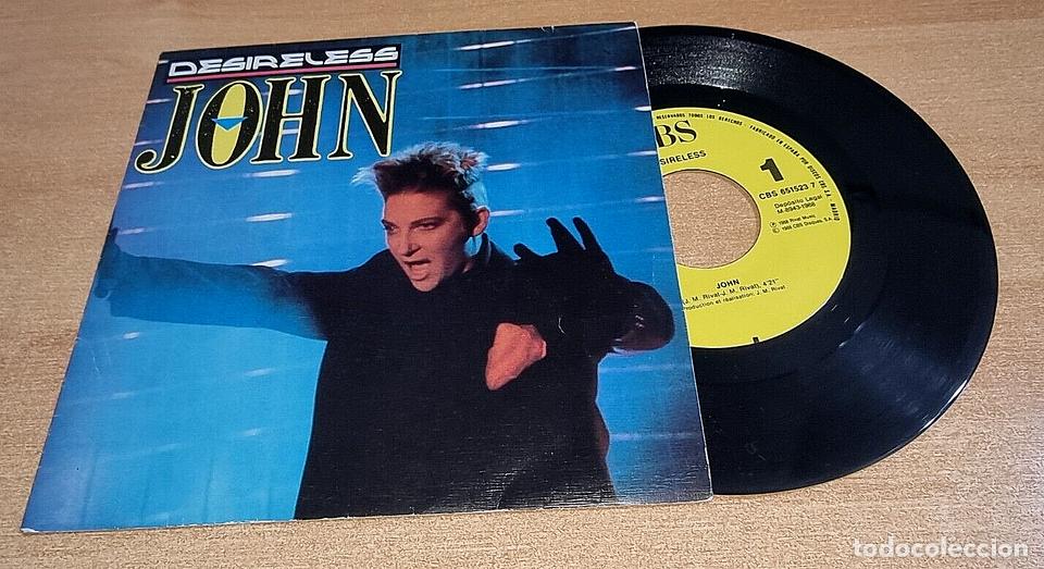 Discos de vinilo: DESIRELESS John 7&rdquo; SINGLE VINILO PROMO DEL A&Ntilde;O 1988 ESPA&Ntilde;A CONTIENE 1 TEMA