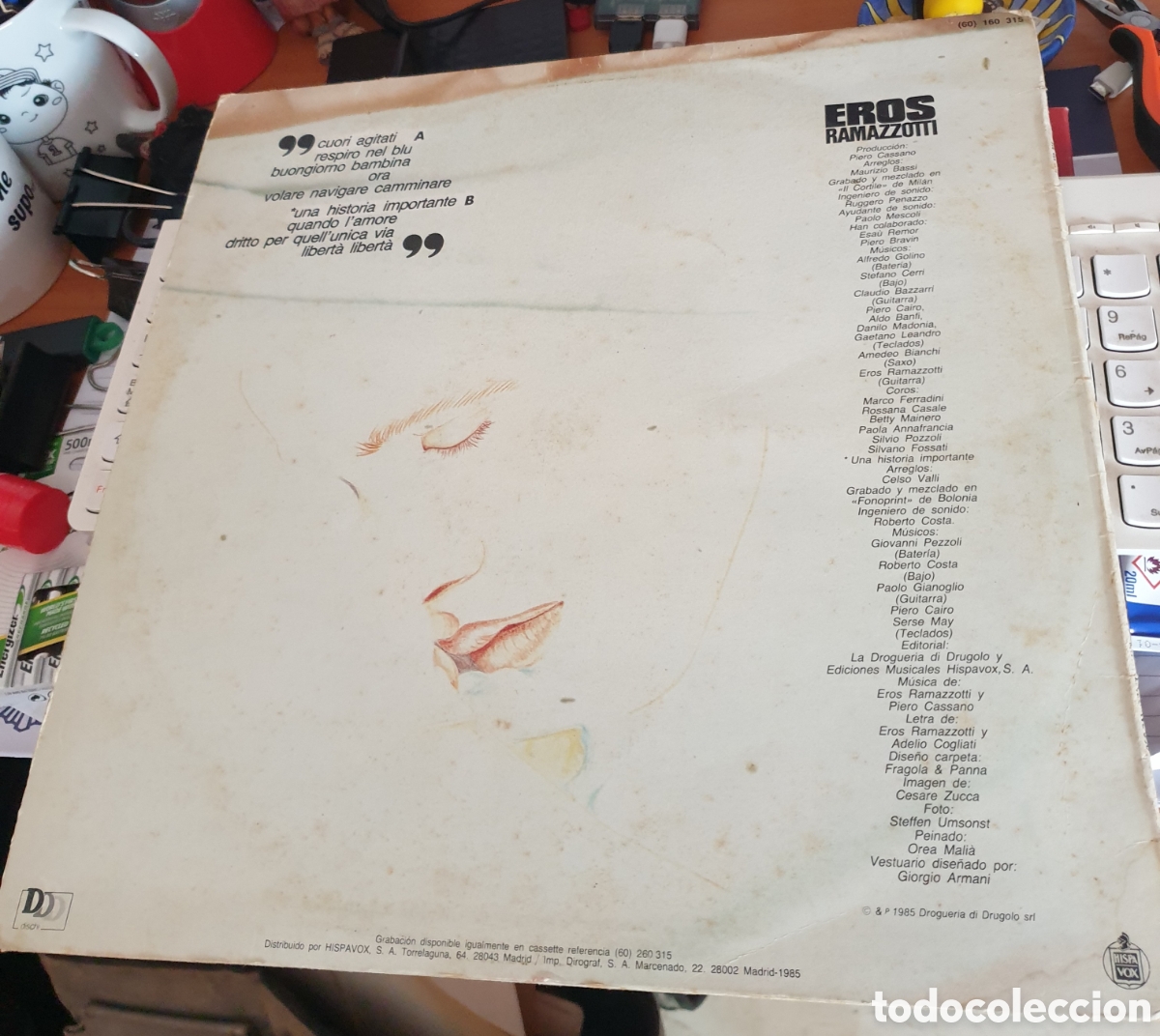 Discos de vinilo: Eros Ramazzotti - Cuore agitati - Foto 2