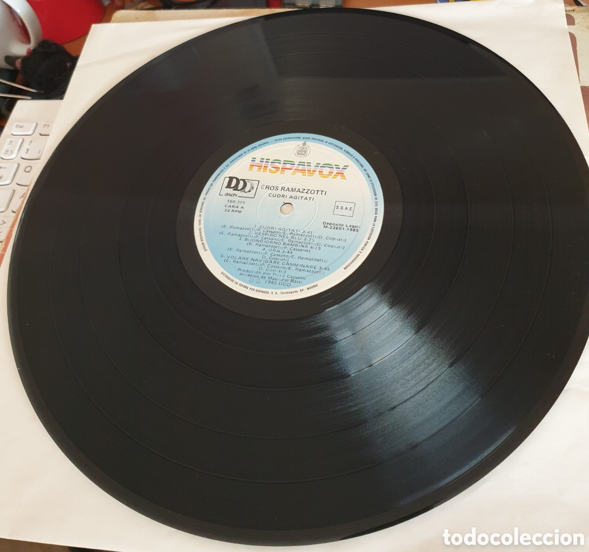 Discos de vinilo: Eros Ramazzotti - Cuore agitati - Foto 3