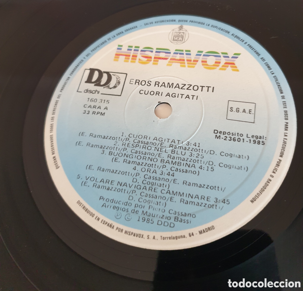 Discos de vinilo: Eros Ramazzotti - Cuore agitati - Foto 4