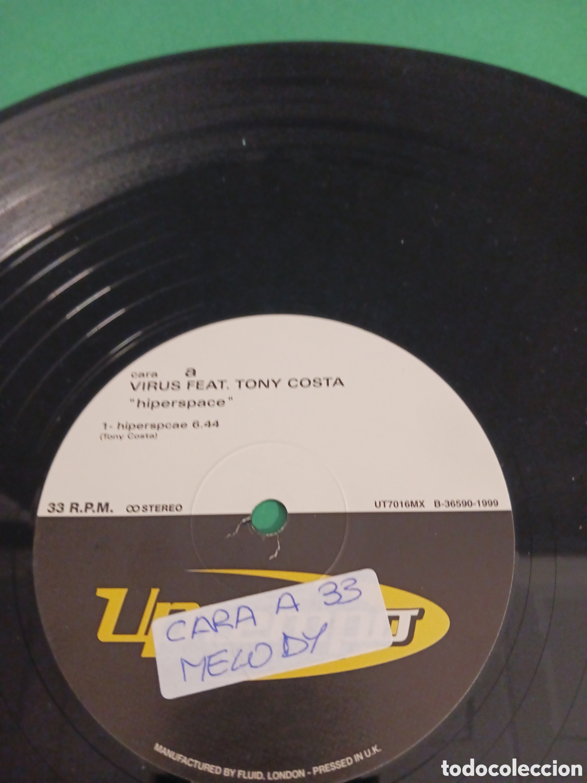 Discos de vinilo: Vinilo Hiperspace - VIRUS FEAT TONY COSTA - Foto 2