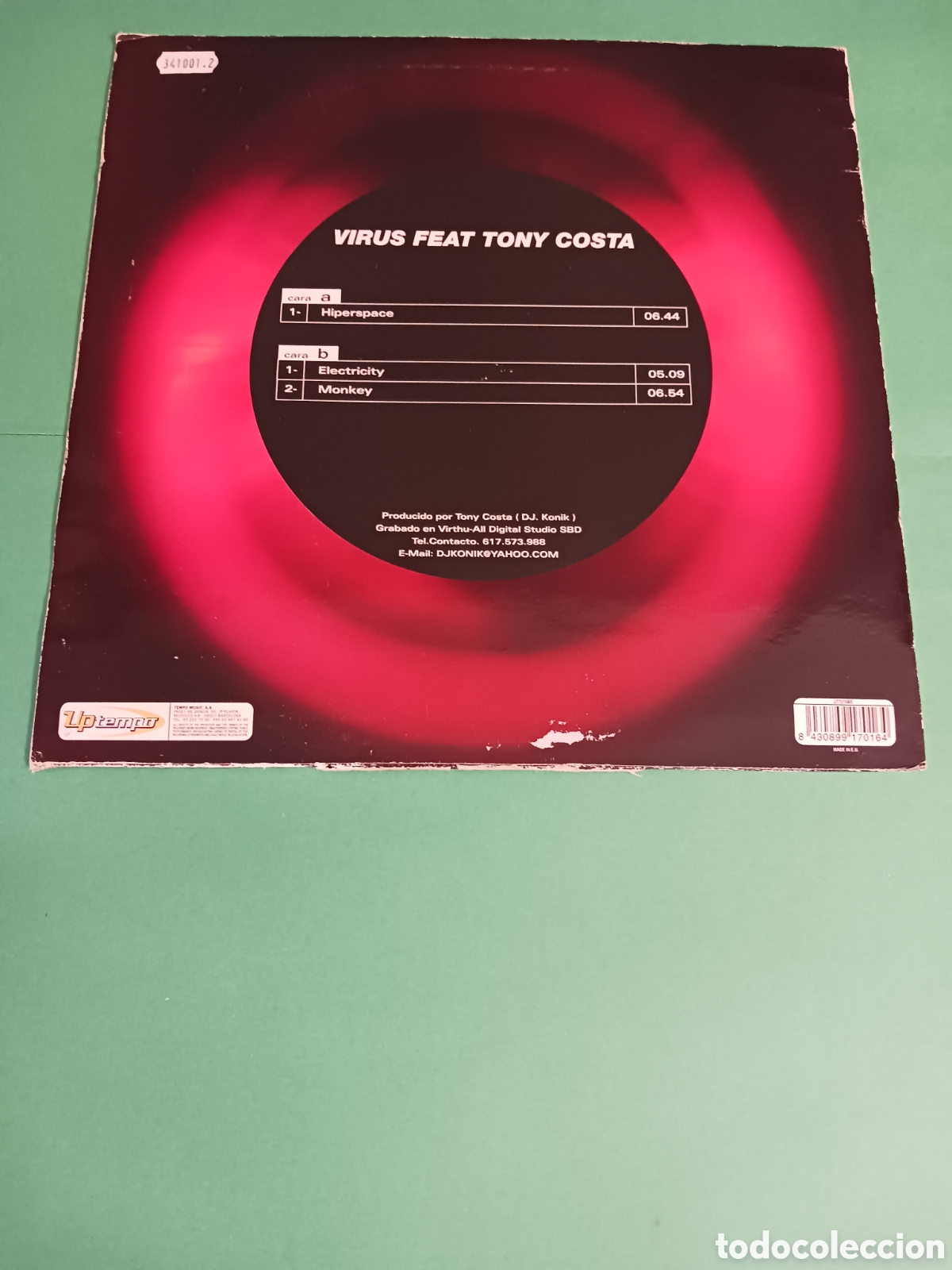 Discos de vinilo: Vinilo Hiperspace - VIRUS FEAT TONY COSTA - Foto 5