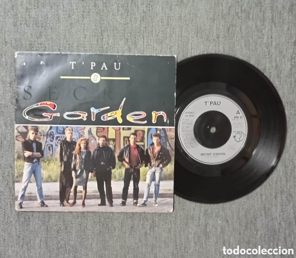 Discos de vinilo: T' Pau. Secret Garden/ This Girl. Single 7&rdquo;, a&ntilde;o 1988.