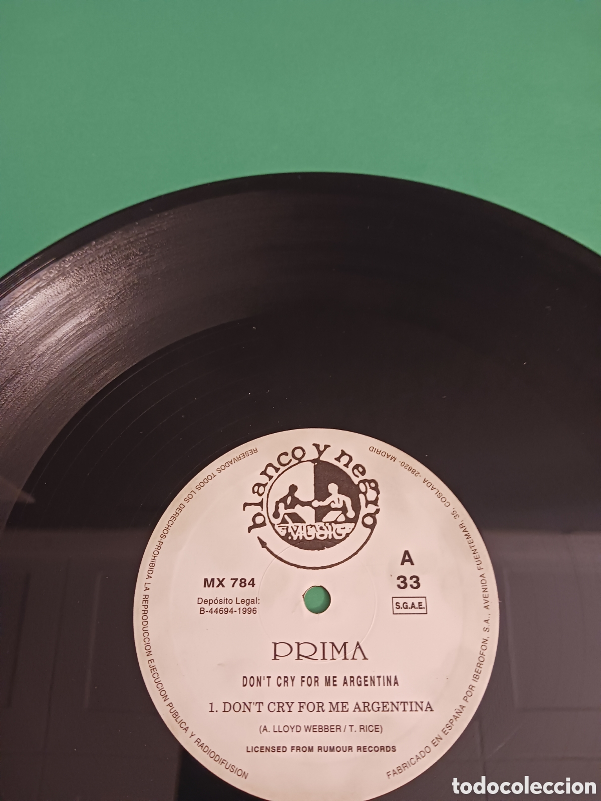 Discos de vinilo: Vinilo PRIMA- Dont Cry For Me Argentina. - Foto 2