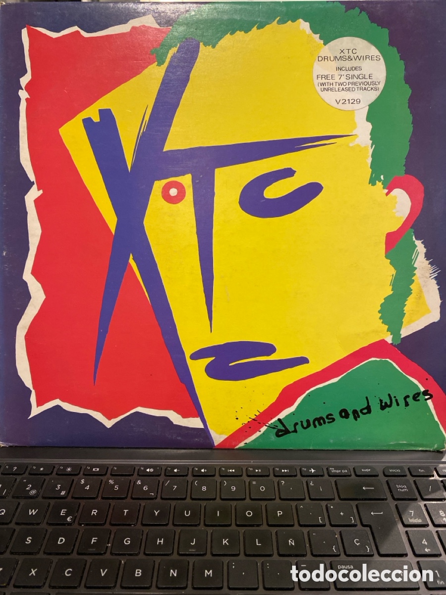 Discos de vinilo: XTC - DRUMS AND WIRES LP + SINGLE RARO UK - Foto 1