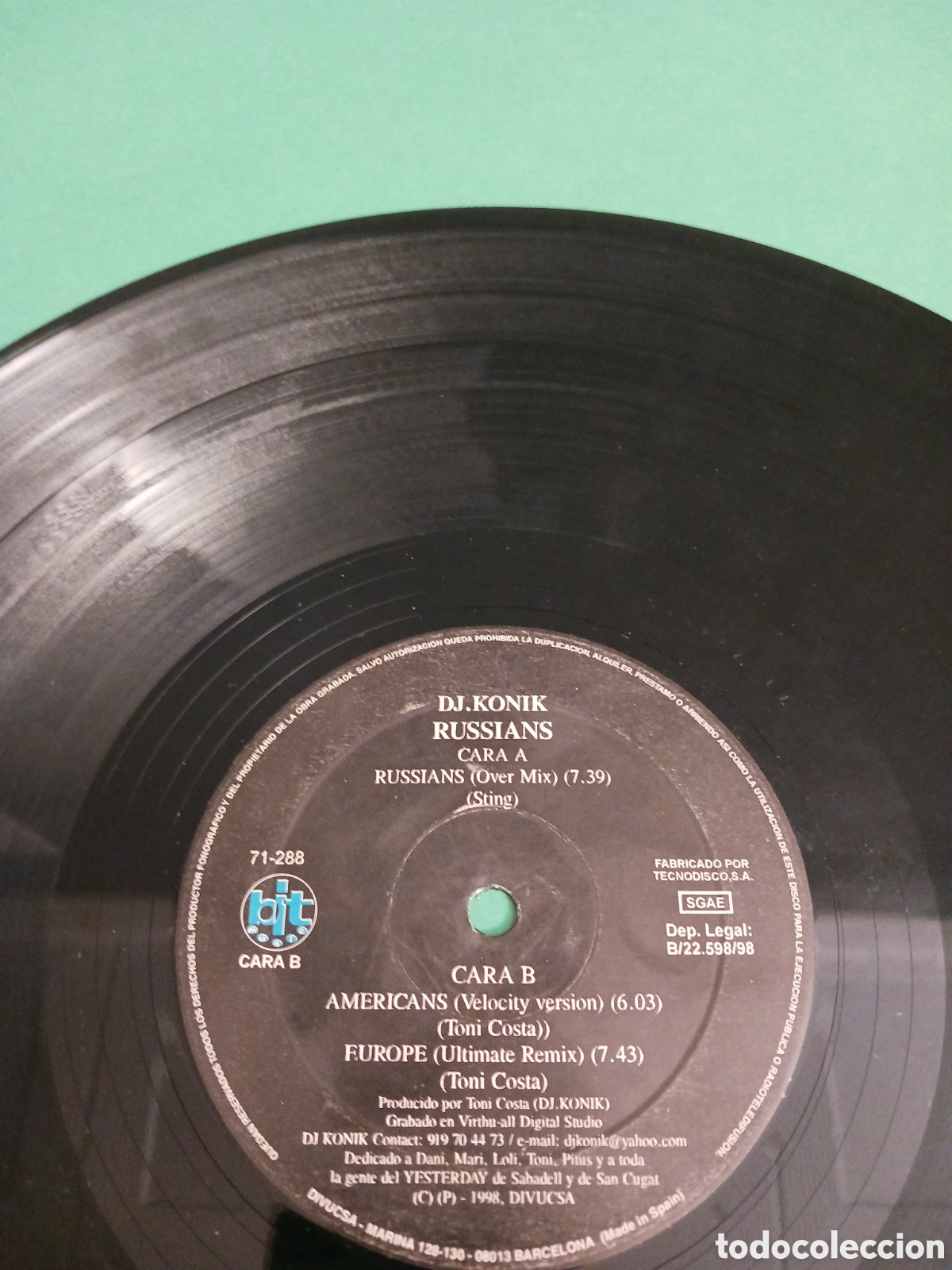 Discos de vinilo: Vinilo RUSSIANS / DJ. KONICK - Foto 2
