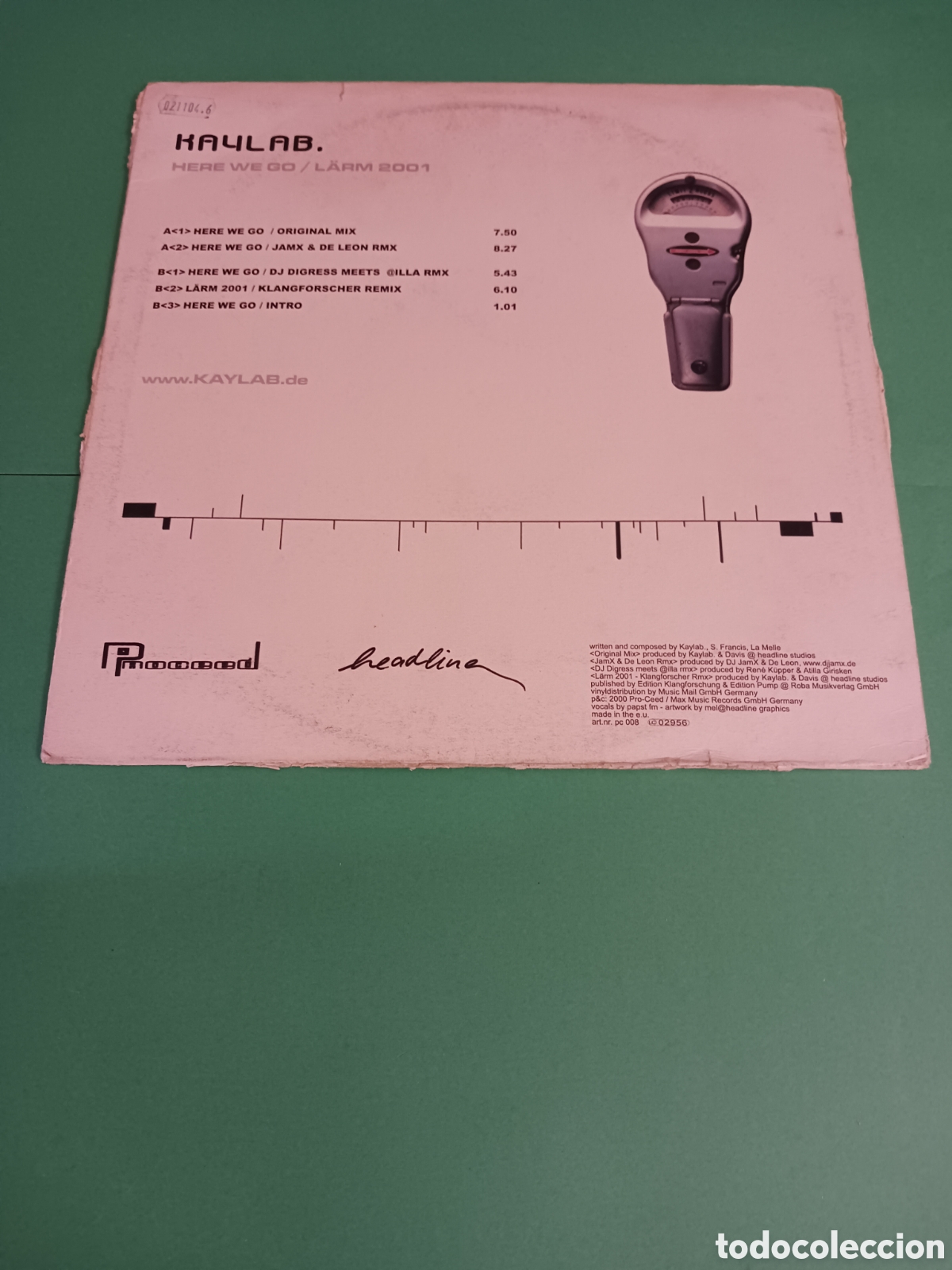 Discos de vinilo: Vinilo KAYLAB. Here We Go / L&auml;rm 2001 - Foto 6