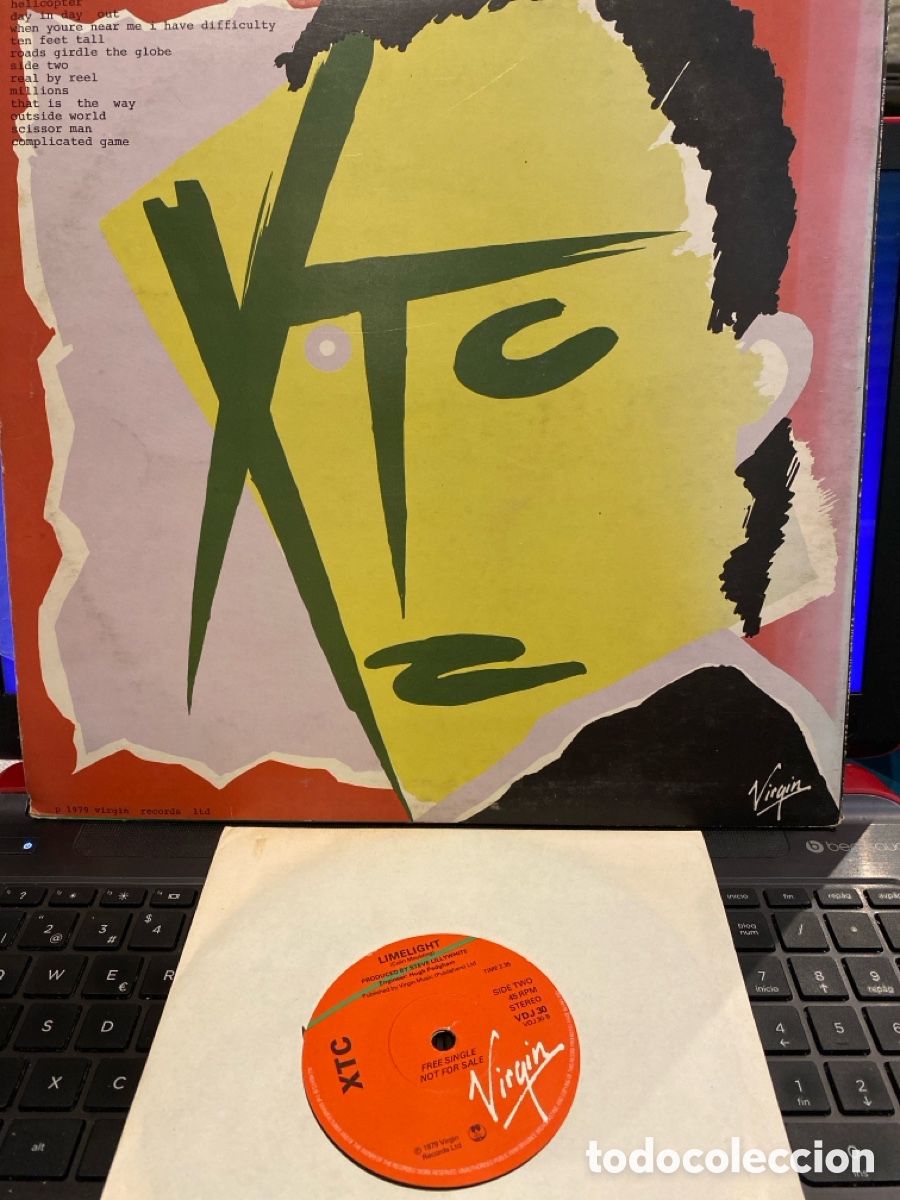 Discos de vinilo: XTC - DRUMS AND WIRES LP + SINGLE RARO UK - Foto 2