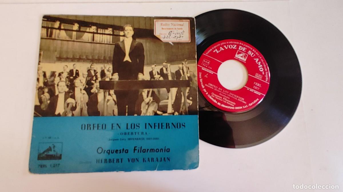 Discos de vinilo: ORFEO EN LOS INFIERNOS-SINGLE VON KARAJAN - Foto 1