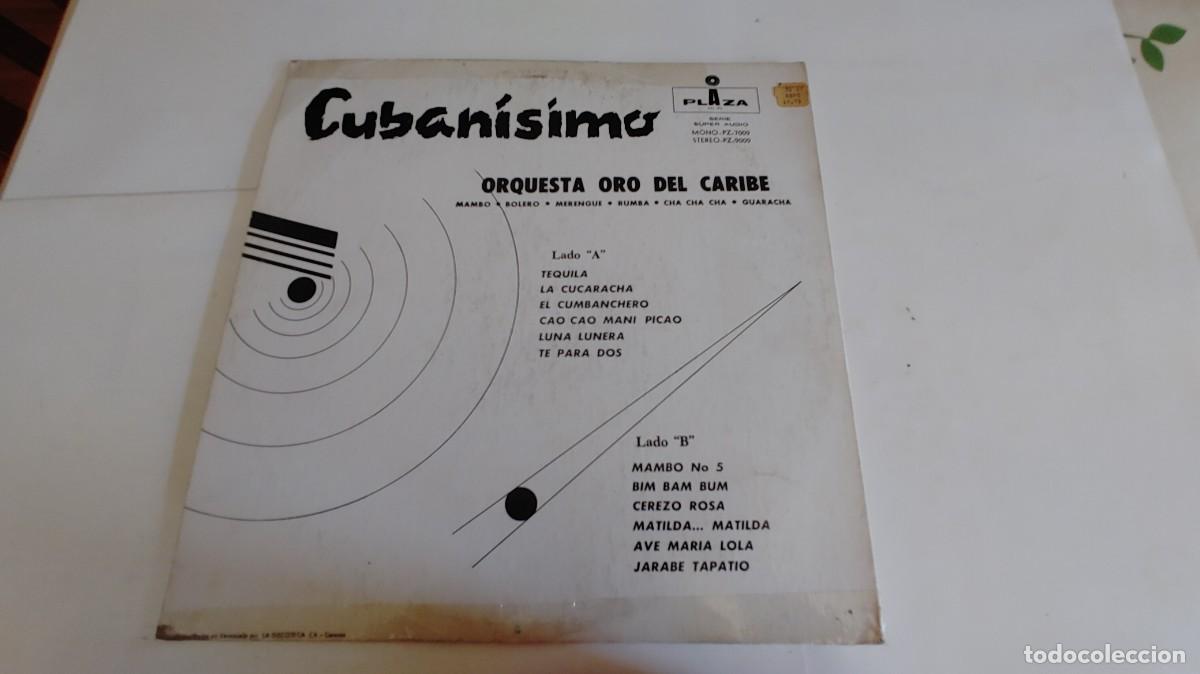 Discos de vinilo: ORQUESTA ORO DEL CARIBE-LP CUBANISIMO - Foto 2
