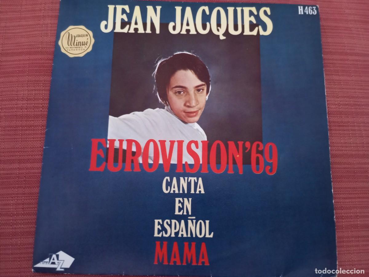 Discos de vinilo: EUROVISI&Oacute;N 69, JEAN JACQUES, MAMA SINGLE DE VINILO - Foto 1