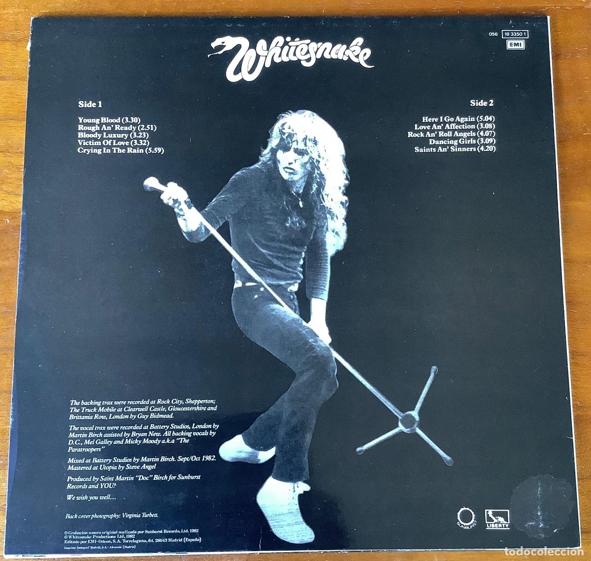 Discos de vinilo: WHITESNAKE-SAINTS & SINNERS - Foto 2