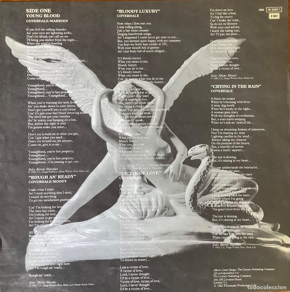 Discos de vinilo: WHITESNAKE-SAINTS & SINNERS - Foto 3