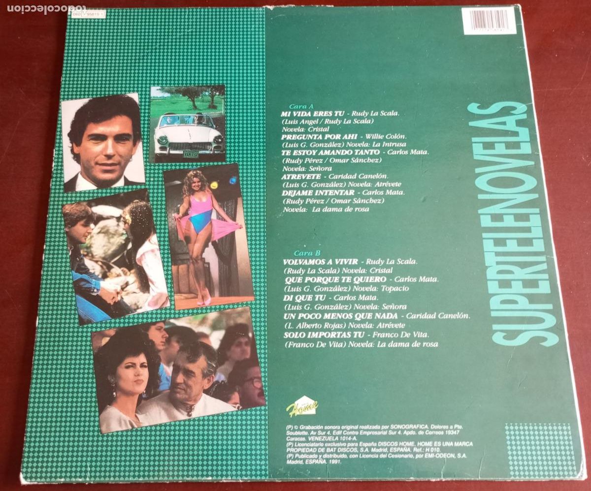 Discos de vinilo: SUPERTELENOVELAS - VARIOS - LP - 1990 - Foto 2