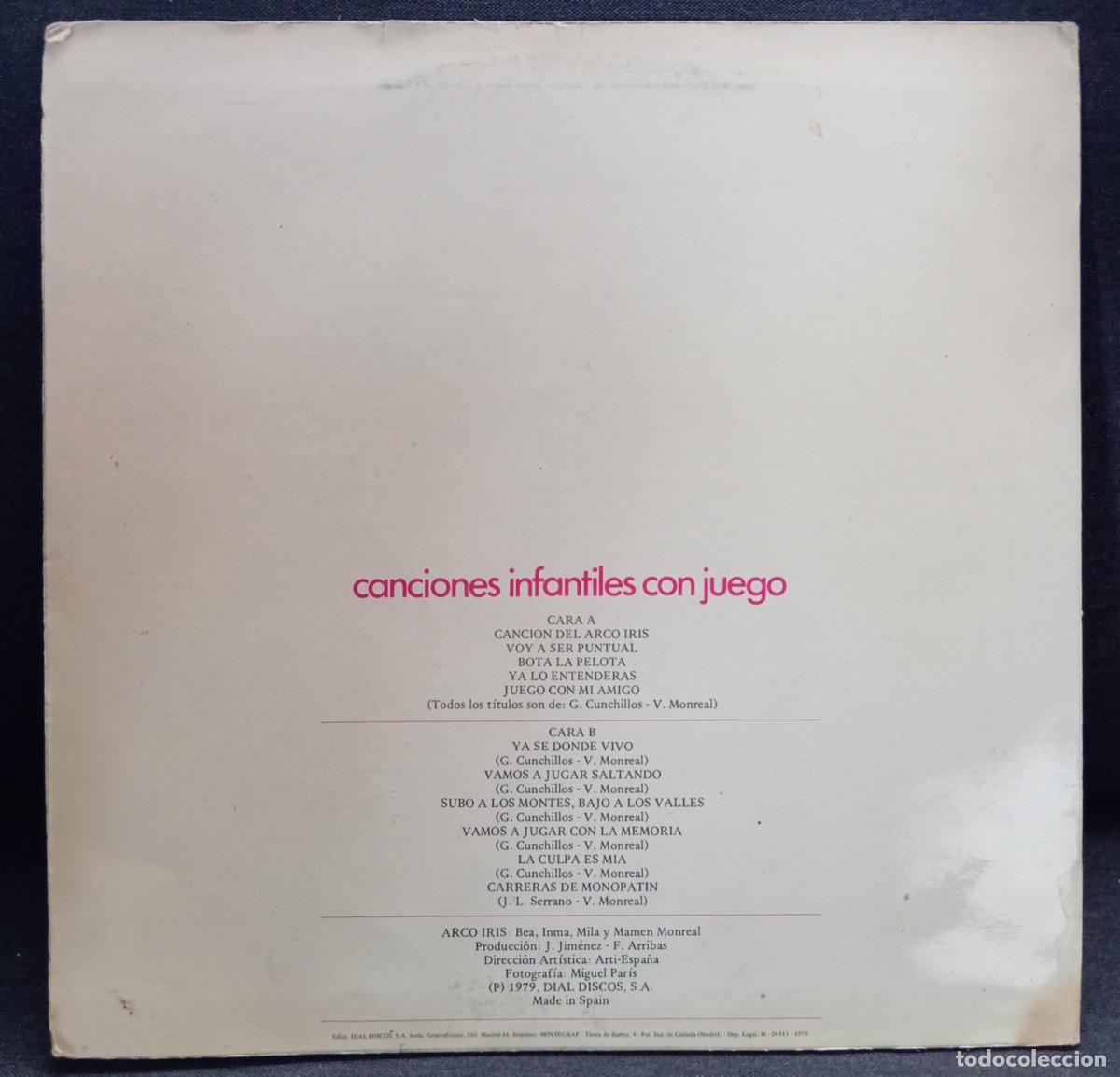 Discos de vinilo: VINILO ARCO IRIS - VAMOS A CANTAR JUGANDO - Foto 2