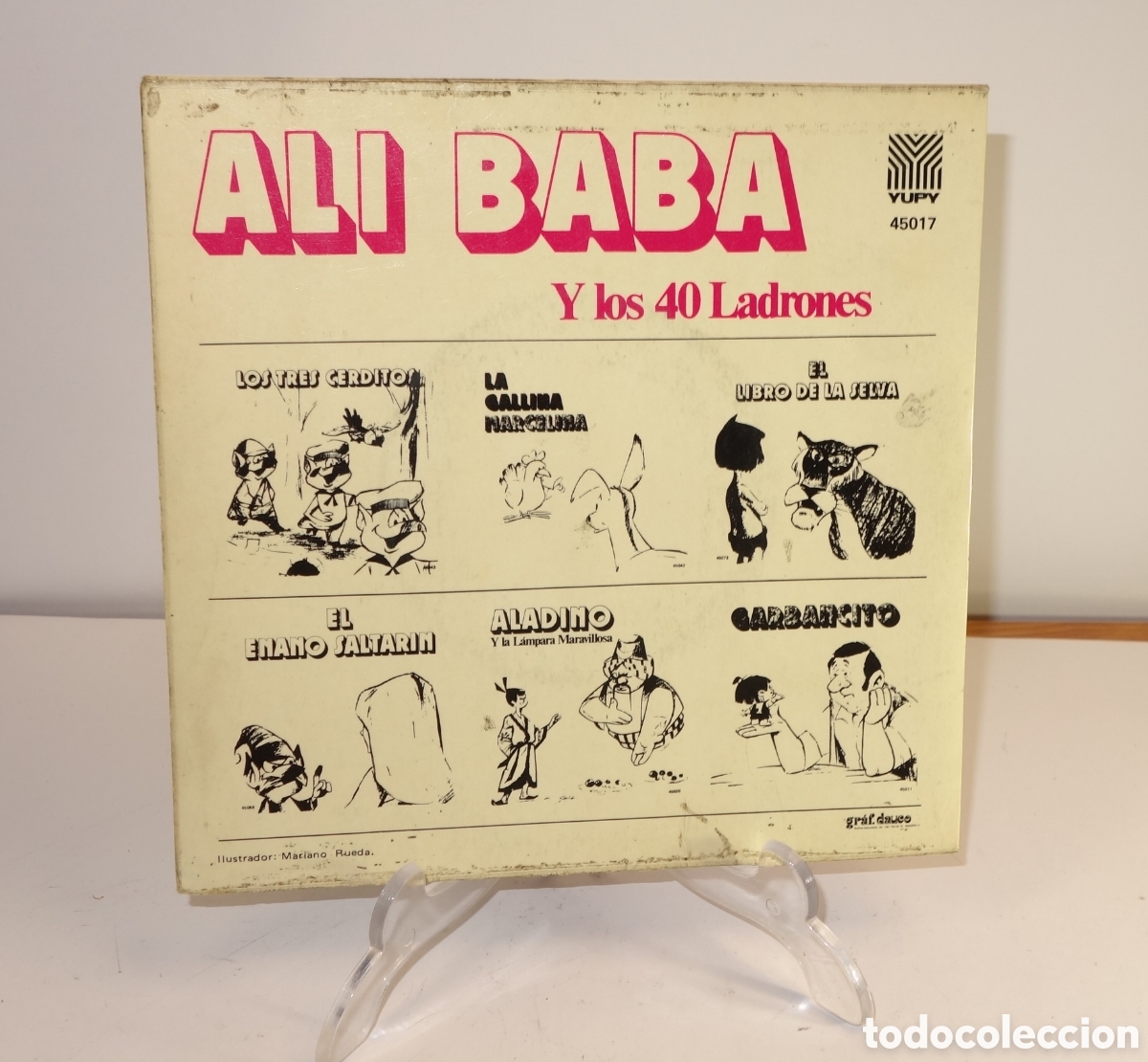 Discos de vinilo: Disco-cuento 45 rpm Ali Baba y los 40 ladrones - Foto 3