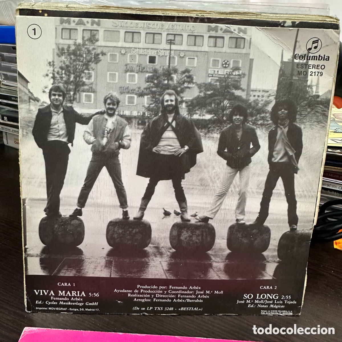 Discos de vinilo: Barrabas - Viva Maria (7&rdquo;, Single, Promo) - Foto 2