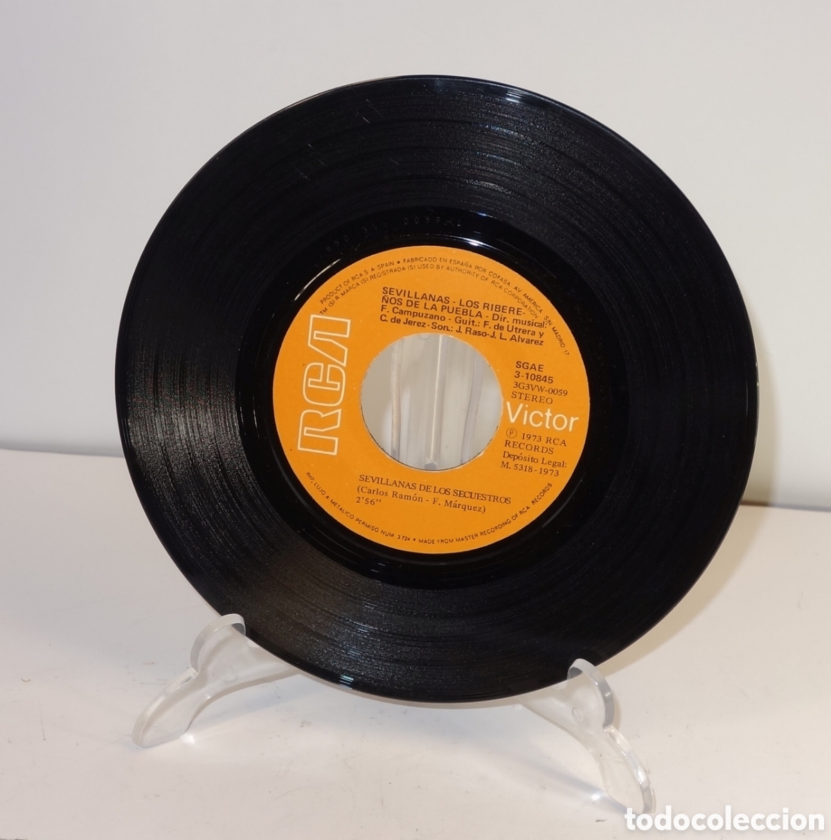 Discos de vinilo: Disco Los Ribere&ntilde;os de la Puebla - Foto 2