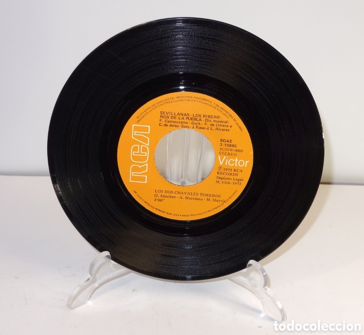 Discos de vinilo: Disco Los Ribere&ntilde;os de la Puebla - Foto 3