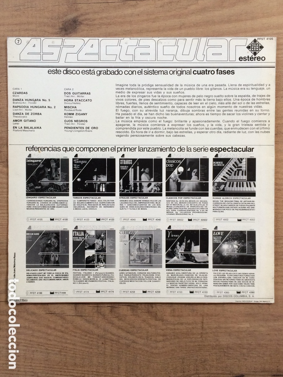 Discos de vinilo: Z&Iacute;NGARO WERNER M&Uuml;LLER Y SU ORQUESTA - Foto 2