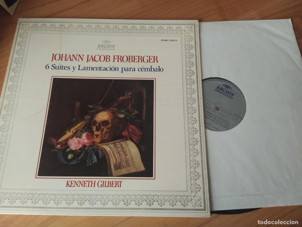 Discos de vinilo: John Jacob Froberger John Jacob Froberger: Works for Harpsichord lp carpeta doble ver fotos