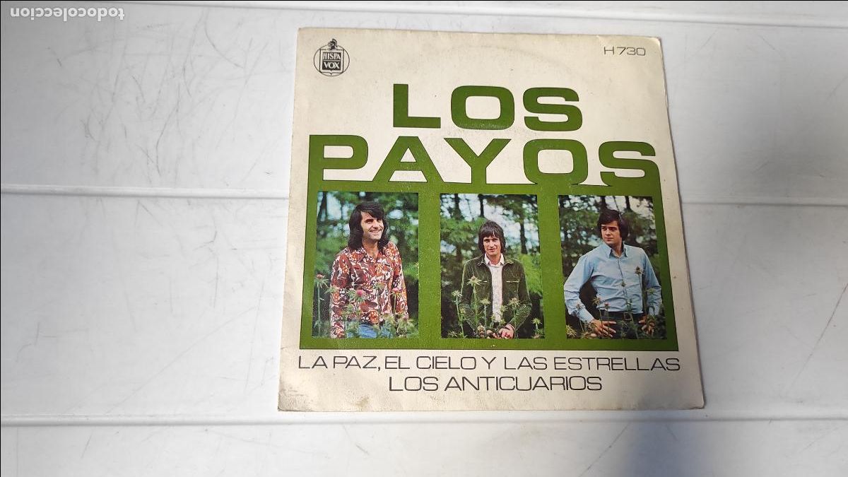 Discos de vinilo: SINGLE LOS PAYOS - LA PAZ, EL CIELO Y LAS ESTRELLAS - Foto 1