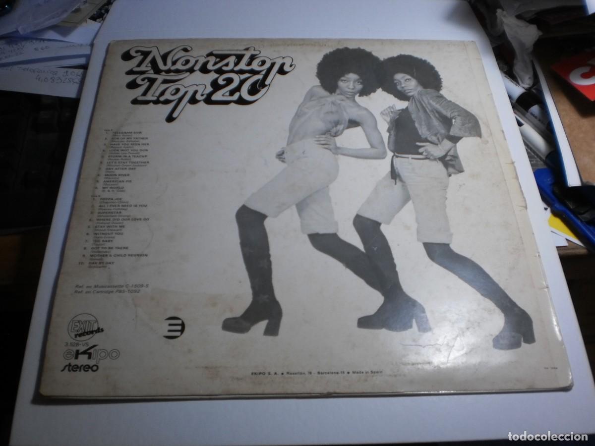 Discos de vinilo: lp nonstop top 20. exit record 1972 spain (buen estado) - Foto 2