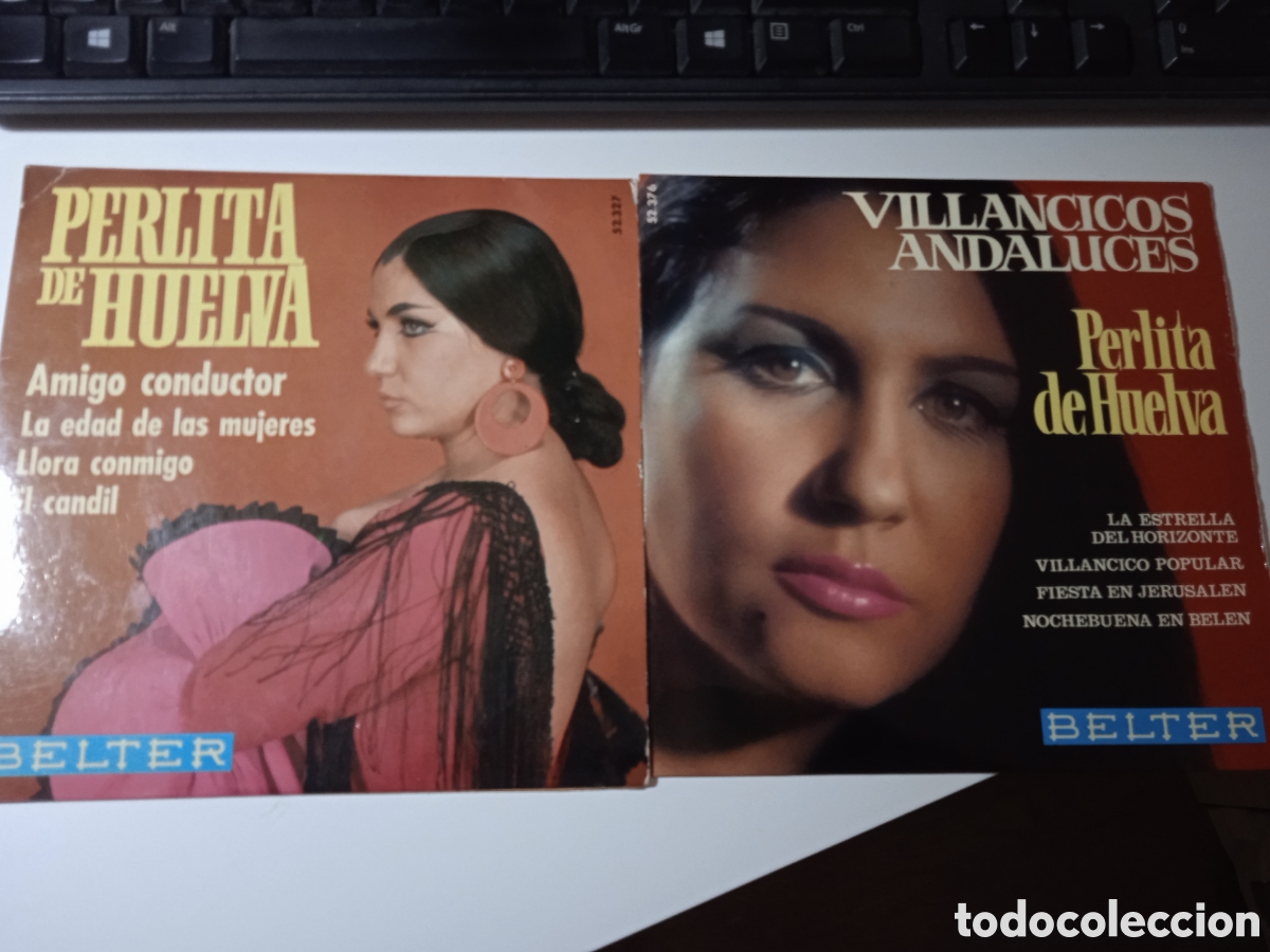 Discos de vinilo: Perlita de Huelva, 2 singles - Foto 1