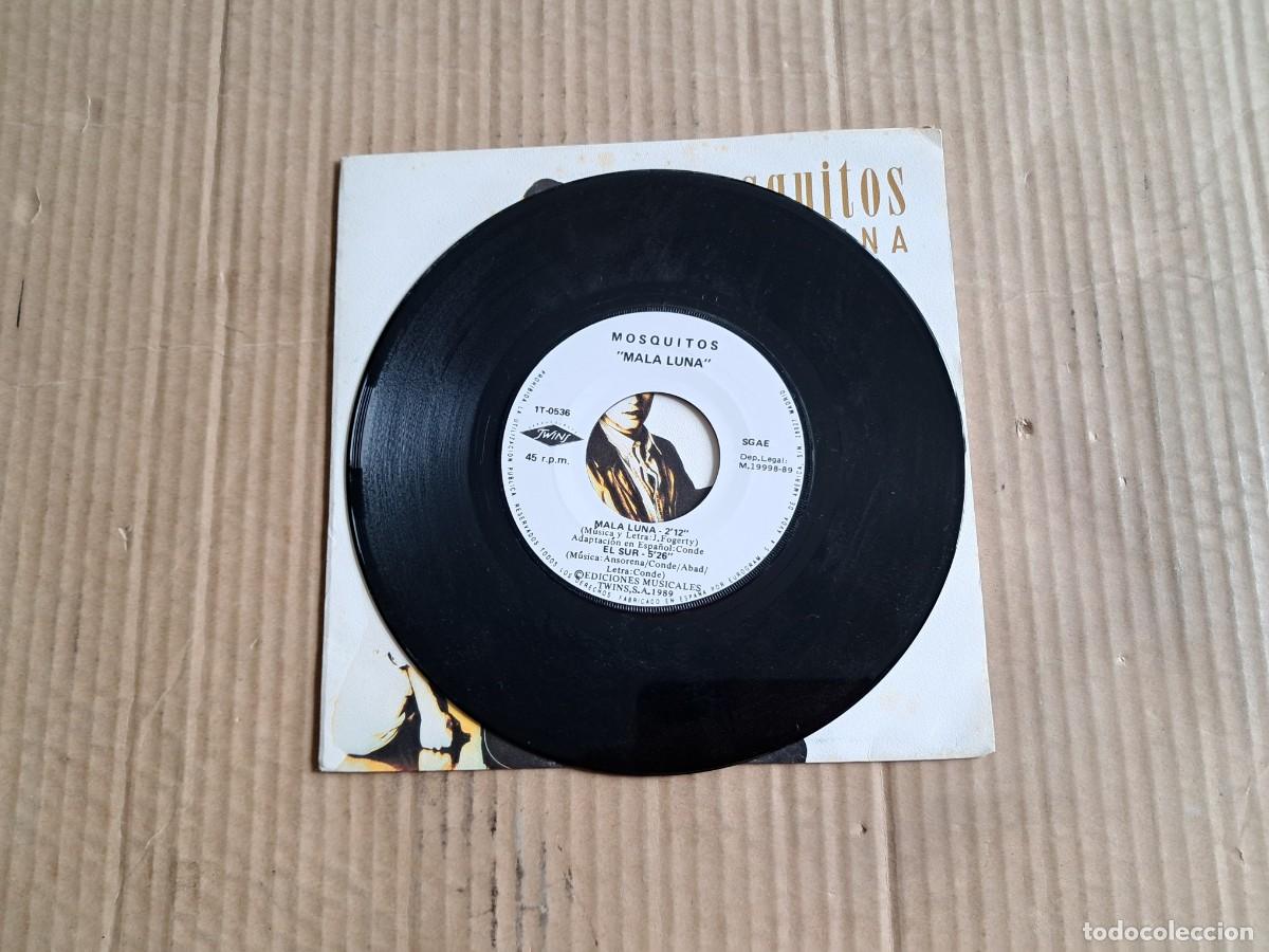 Discos de vinilo: MOSQUITOS - MALA LUNA SINGLE 1989 - Foto 2