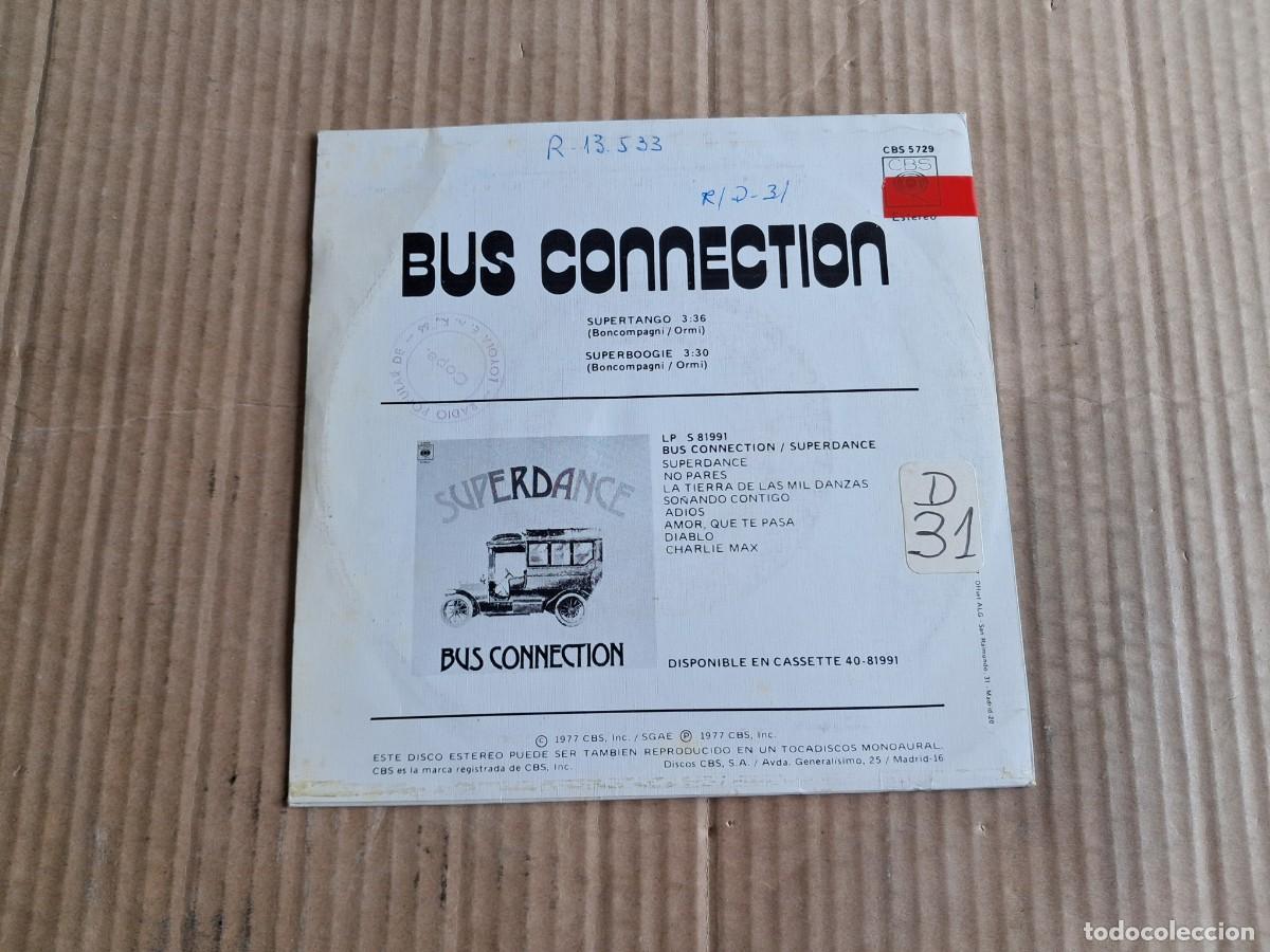 Discos de vinilo: BUS CONNECTION - SUPERTANGO SINGLE 1977 EDICION ESPA&Ntilde;OLA - Foto 3