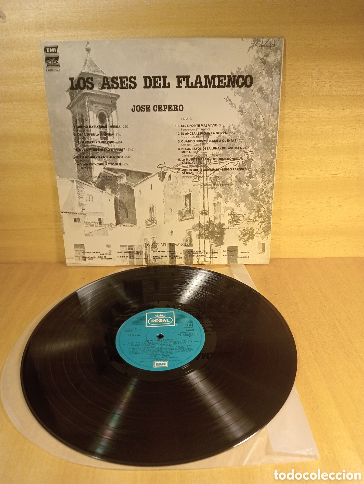 Discos de vinilo: Jos&eacute; Cepero. Los Ases del Flamenco. - Foto 2