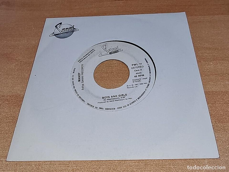 Dischi in vinile: MANDY Boys and girls MANDY SMITH 7&rdquo; SINGLE VINILO PROMO DEL A&Ntilde;O 1988 CONTIENE 2 TEMAS