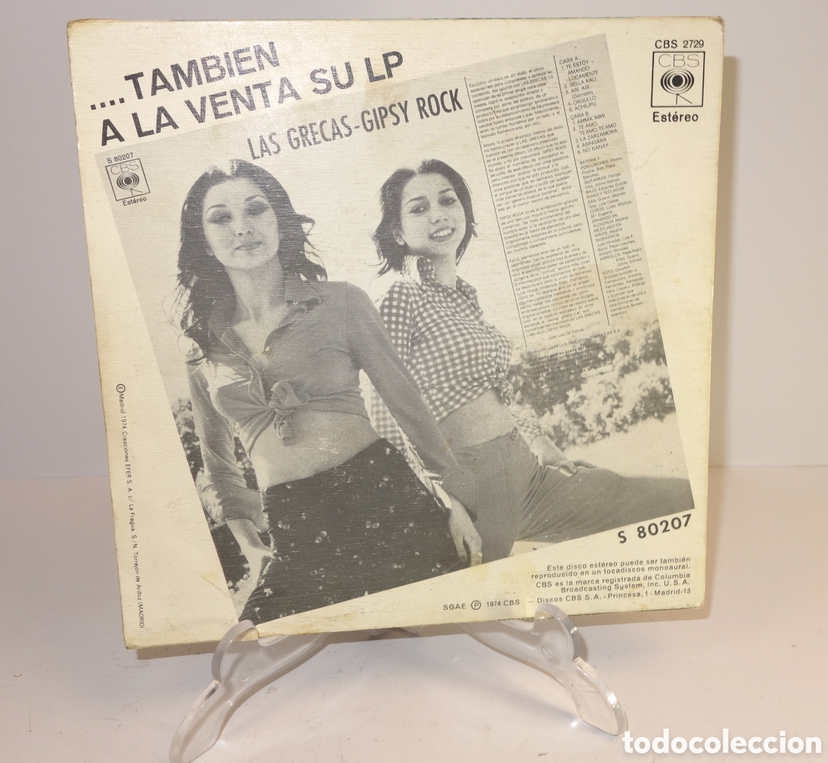 Discos de vinilo: Las Grecas Orgullo La zarzamora - Foto 2