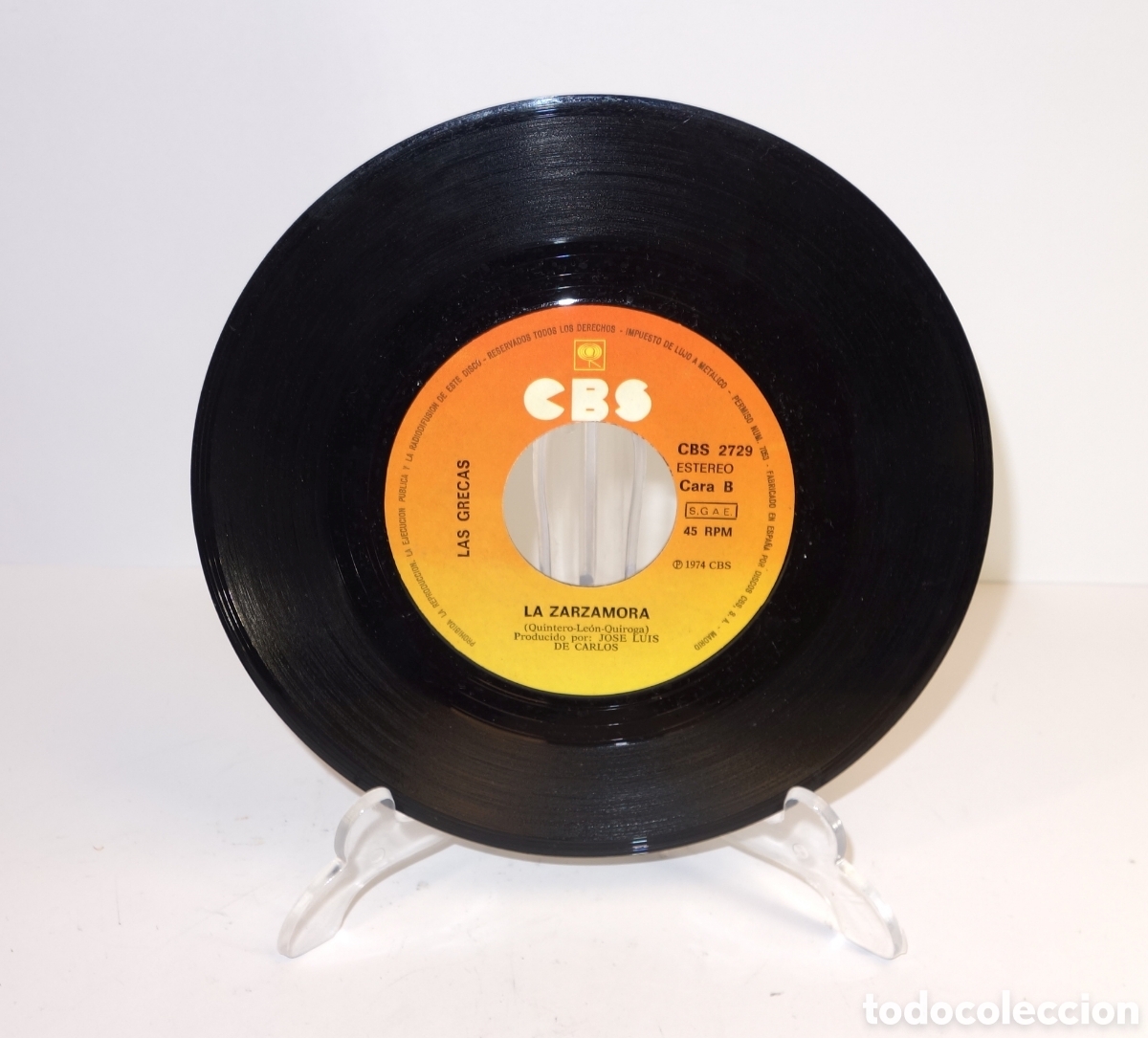 Discos de vinilo: Las Grecas Orgullo La zarzamora - Foto 3