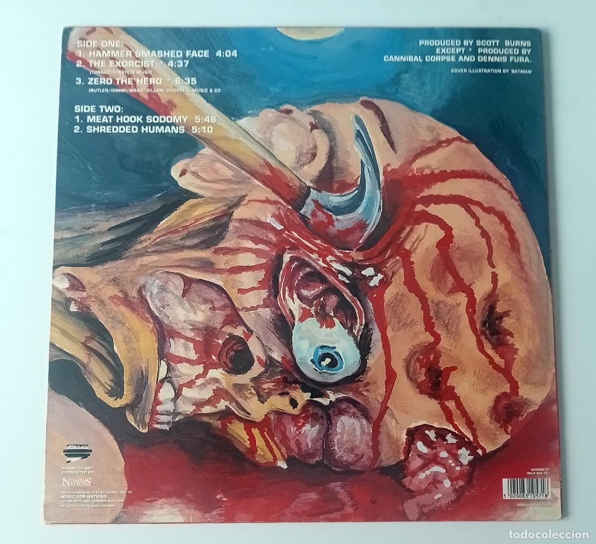 Discos de vinilo: LP CANNIBAL CORPSE - HAMMER SMASHED FACE - Foto 2
