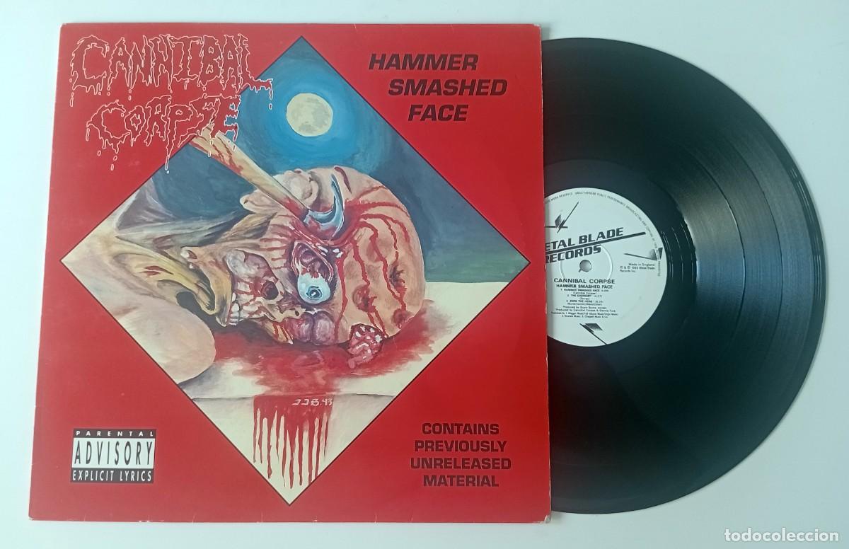 Discos de vinilo: LP CANNIBAL CORPSE - HAMMER SMASHED FACE - Foto 3