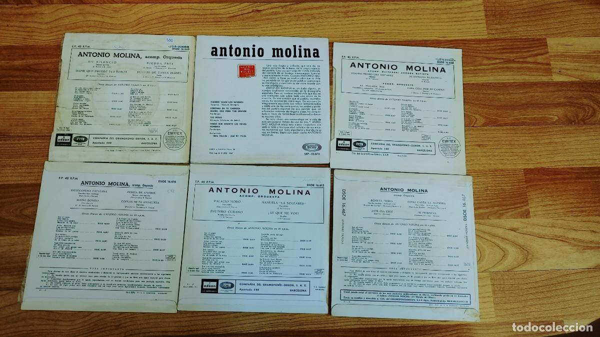 Discos de vinilo: ANTONIO MOLINA-LOTE DE 6 EPS - Foto 2